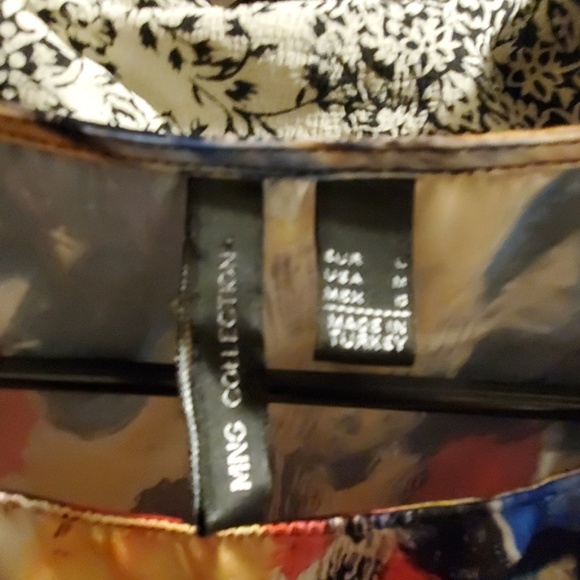 Sleeveless Patterned Print Blouse - Picture 5 of 5